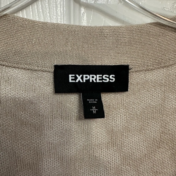 Express tan and white animal print cardigan. Size M. NWOT - Picture 3 of 3